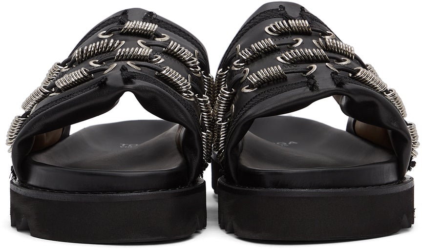 Toga Virilis studded leather sandals - Black