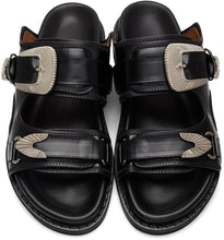 Toga Virilis Black Polido Sandals