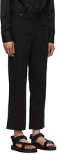Tom Wood Black Linen Triumph Trousers