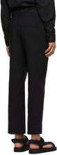 Tom Wood Black Linen Triumph Trousers