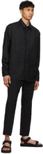 Tom Wood Black Linen Triumph Trousers