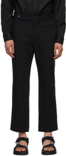 Tom Wood Black Linen Triumph Trousers - Tom Wood Noir Draps Triters - 톰 나무 검은 린넨 승리 바지