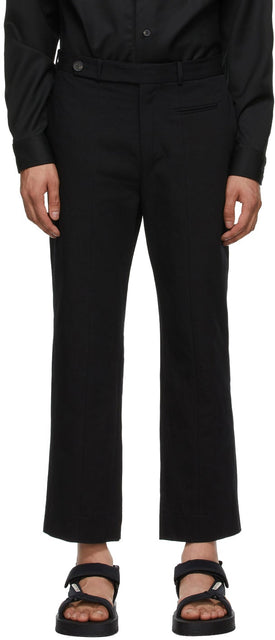 Tom Wood Black Linen Triumph Trousers - Tom Wood Noir Draps Triters - 톰 나무 검은 린넨 승리 바지