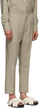 Tom Wood SSENSE Exclusive Beige Wool Elastic Trousers