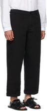 Toogood Black Canvas Bricklayer Trousers