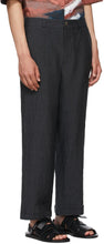 Toogood Black Linen Bricklayer Trousers