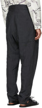 Toogood Black Linen Stonemason Trousers