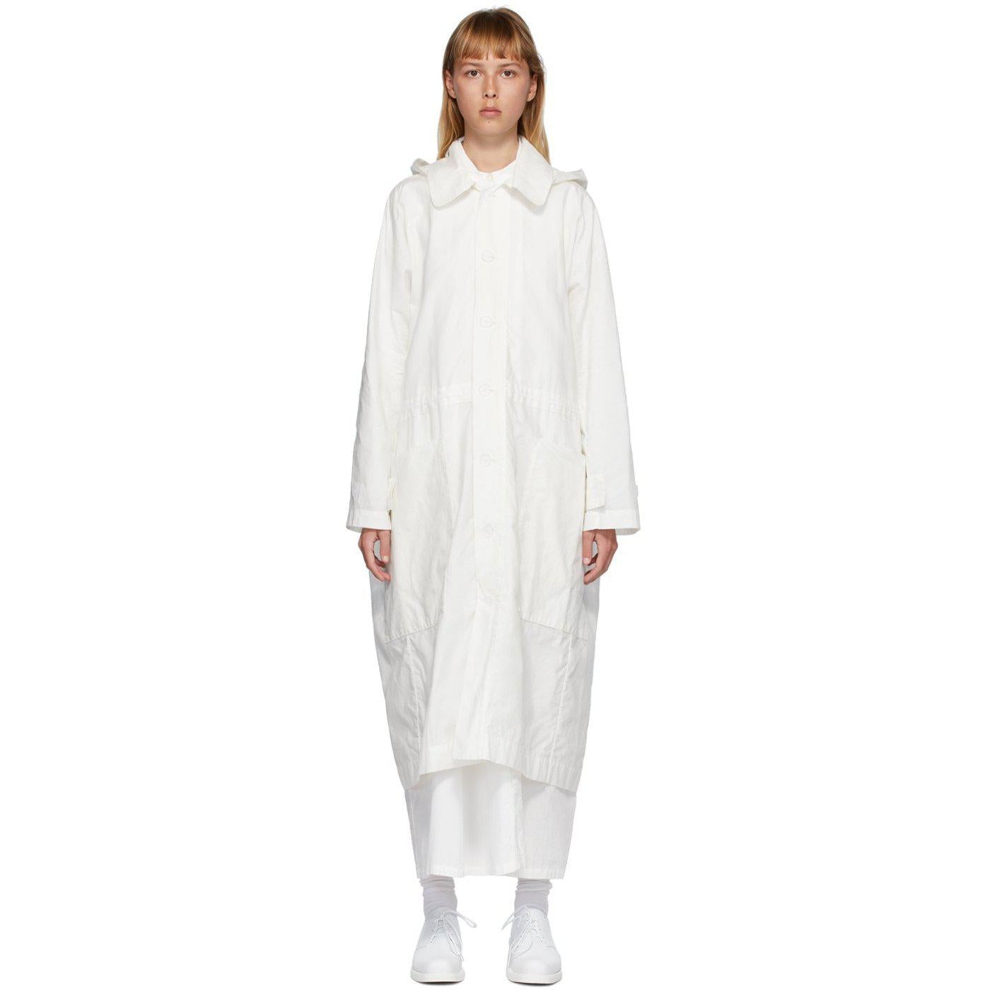 toogood(トゥーグッド)THE PLOUGHMAN COAT Toogood White 'The Ploughman' Coat – BlackSkinny