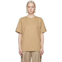 TotÃªme Beige Organic Cotton Oversized T-Shirt - T-shirt surdimensionné en coton biologique beige Totãªme - TotÃ¡me 베이지 유기농 코튼 대형 티셔츠