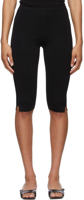 TotÃªme Black Cropped Compact Leggings - TotÃªme Jambières compactes recadrées noires - TotÃ¡me 검은 색 소형 레깅스를 잘라 냈습니다
