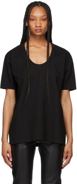 TotÃªme Black Heavy Oversized T-Shirt - T-shirt surdimensionné lourd noir Totãªme - TotÃ¡me 블랙 무거운 티셔츠