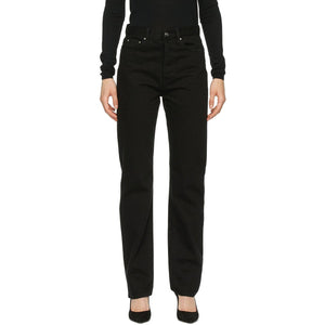 TotÃªme Black Loose Fit Jeans - Totãªme Black Fit Jeans - totÃ¡me 검은 색 느슨한 청바지
