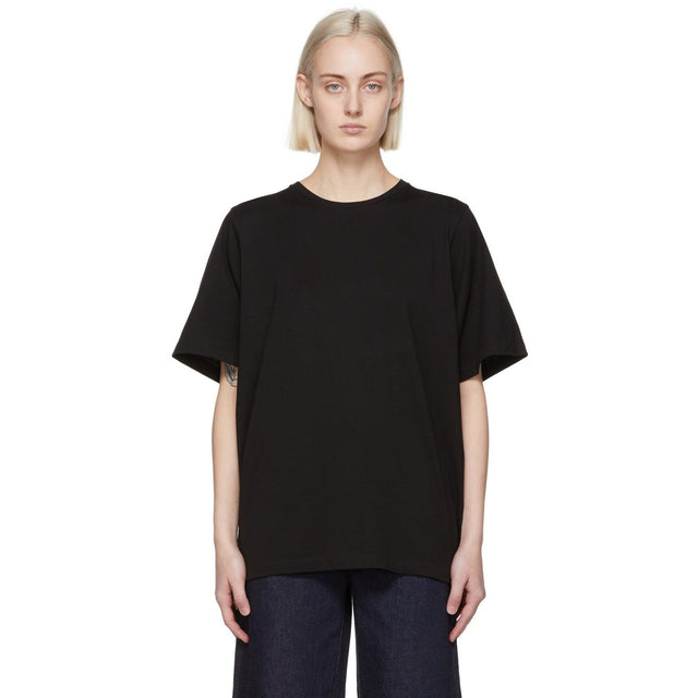 TotÃªme Black Oversized T-Shirt - T-shirt surdimensionné noir Totãªme - totÃ¡me 흑인 티셔츠