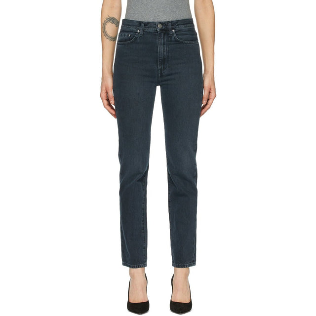 TotÃªme Black Regular Fit Jeans - Totãªme Jeune Coupe Noir - totÃ¡me 검은 정기적 인 청바지