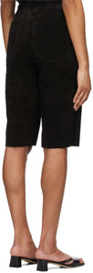 TotÃªme Black Suede Shorts