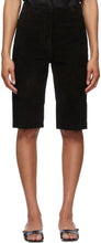 TotÃªme Black Suede Shorts - Totãªme Shorts en daim noir - totÃ¡me 블랙 스웨이드 반바지