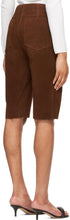 TotÃªme Brown Suede Shorts