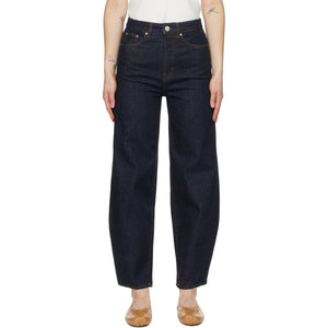 TotÃªme Indigo Barrel Leg Jeans - Totãªme Jeans de jambe de baril indigo - totÃ¡me 인디고 배럴 다리 청바지