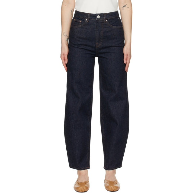 TotÃªme Indigo Barrel Leg Jeans - Totãªme Jeans de jambe de baril indigo - totÃ¡me 인디고 배럴 다리 청바지
