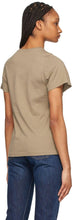 TotÃªme Khaki Curved Seam T-Shirt