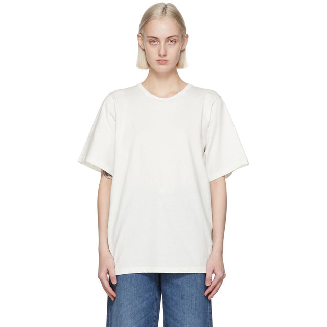 TotÃªme White Organic Cotton Oversized T-Shirt - T-shirt surdimensionné en coton biologique biologique Totãªme - TotÃ¡me 화이트 유기농면 대형 티셔츠