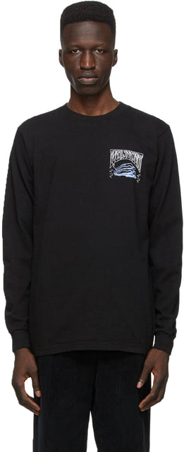 Total Luxury Spa Black 'Equilibrium' II Long Sleeve T-Shirt - T-shirt T-shirt T-shirt à manches longues de luxe de luxe - 총 고급 스파 블랙 '평형'II 긴 소매 티셔츠