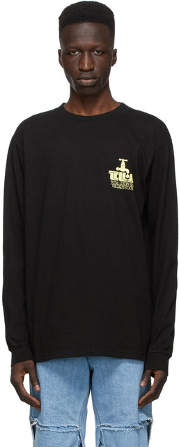 Total Luxury Spa Black 'Liquid Coalition' Long Sleeve T-Shirt - T-shirt à manches longues de la coalition liquide Total de luxe - 총 고급 스파 블랙 '액체 연합'긴 소매 티셔츠