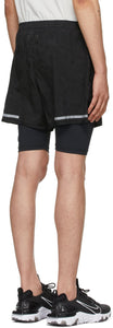True Tribe Black Camo Run Steve Shorts