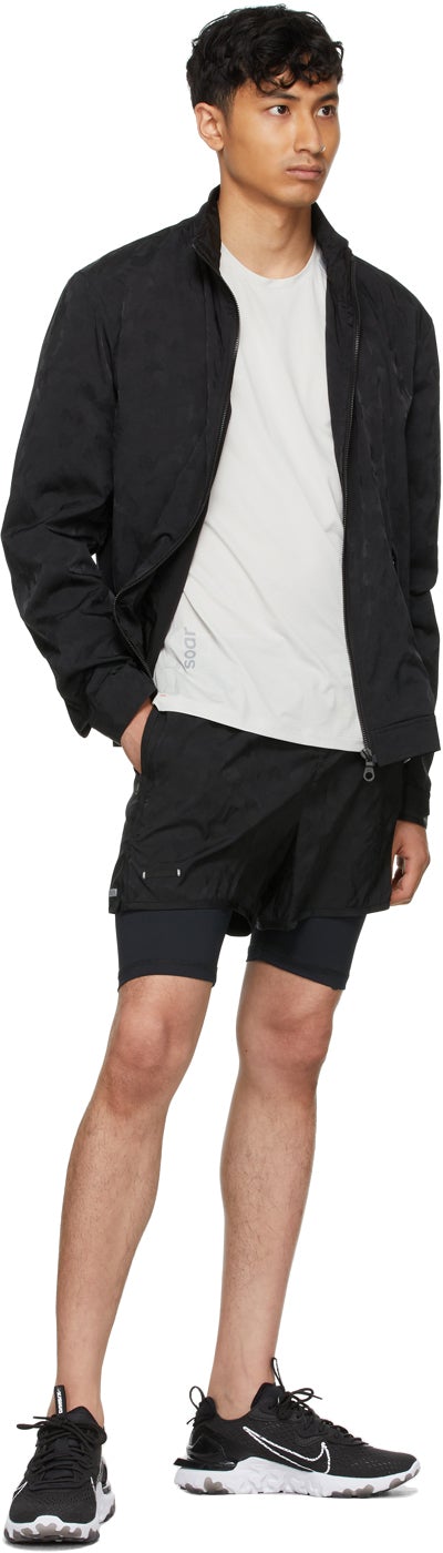 True Tribe Black Camo Run Steve Shorts