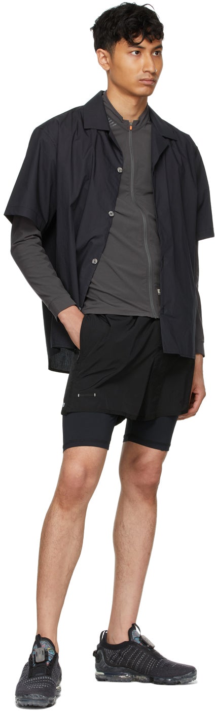 True Tribe Black Viscose Pablo Shirt