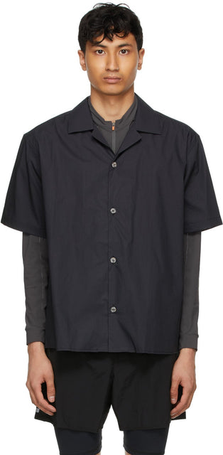 True Tribe Black Viscose Pablo Shirt - Vrai Tribe Black Viscose Pablo Shirt - 진정한 부족 검은 viscose pablo shirt.