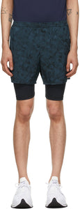True Tribe Blue Camo Run Steve Shorts - Vrai Tribe Blue Camo Run Steve Shorts - 진정한 부족 블루 카모는 스티브 반바지를 운영합니다