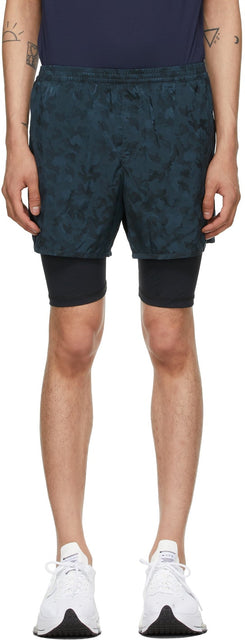 True Tribe Blue Camo Run Steve Shorts - Vrai Tribe Blue Camo Run Steve Shorts - 진정한 부족 블루 카모는 스티브 반바지를 운영합니다