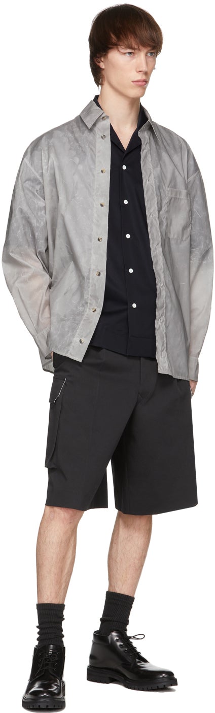 UNIFORME Grey Oversized ECONYLÂ® Shirt