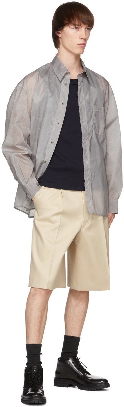 UNIFORME Navy Ribbed Tank Top