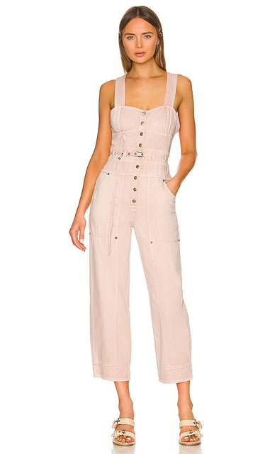 Ulla Johnson Jonah Jumpsuit in Blush Ulla Johnson Jonah Suit en blush Ulla Johnson Jonah Jonah连身裤穿着脸红