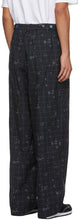 Undercover Black Cotton Check Trousers