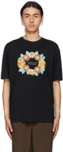 Undercover Black Floral Ring T-Shirt - T-shirt à anneau floral noir sous couverture - undercover 검은 꽃 반지 티셔츠