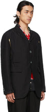 Undercover Black Linen Pin Blazer