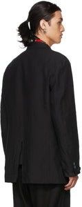 Undercover Black Linen Pin Blazer