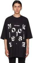 Undercover Black 'Noise' T-Shirt - T-shirt de bruit noir sous couverture - 흑인 '소음'티셔츠