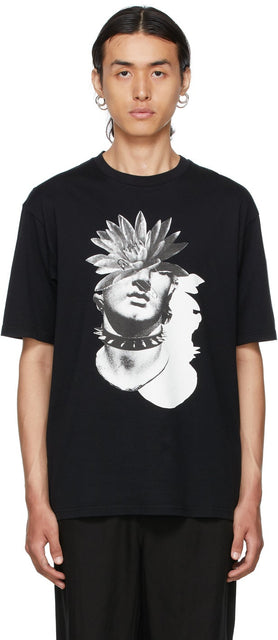 Undercover Black Statue T-Shirt - T-shirt de statue noire sous couverture - 비둘기 검은 동상 티셔츠