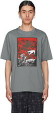 Undercover Grey Graphic T-Shirt - T-shirt graphique gris sous couverture - 위장 회색 그래픽 티셔츠