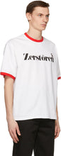 Undercover White 'ZerstÃ¶ren' Print T-Shirt