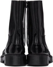 VETEMENTS Black Flame Lace-Up Military Boots