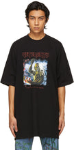 VETEMENTS Black Heavy Metal Electric Logo T-Shirt - Vetements T-shirt logo électrique en métal lourd noir - vetements 검은 무거운 금속 전기 로고 티셔츠