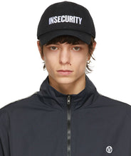 VETEMENTS Black 'Insecurity' Cap - Vitements Black 'Insecurity' Cap - Black 'sisecurity'Cap.