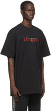 VETEMENTS Black 'Keeping Up With The Gvasalias' T-Shirt