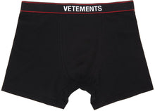 VETEMENTS Black Logo Boxers - Vetements boxeurs de logo noir - vetements 검은 로고 복서