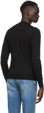 VETEMENTS Black Merino Logo Crewneck Sweater